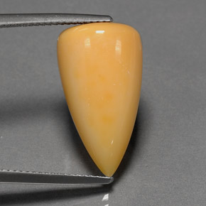 12,40 ctw natürlicher orangefarbener Feueropal, Transparent, Transparent / Lichtdurchlässig