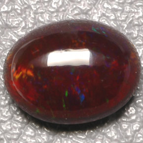 3,35 ctw natürlicher mehrfarbiger Feueropal, Transparent, Transparent / Lichtdurchlässig