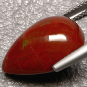 9,17 ctw natürlicher Mehrfarbig Feueropal, Birnenform, Lichtundurchlässig