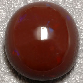 10,31 ctw natürlicher mehrfarbiger Feueropal, Oval Schliff, Lichtundurchlässig
