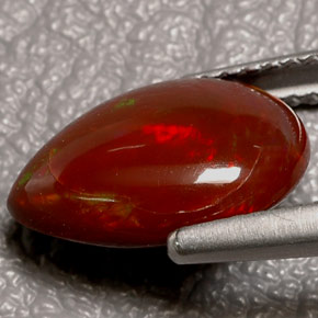 9,17 ctw natürlicher Mehrfarbig Feueropal, Birnenform, Lichtundurchlässig