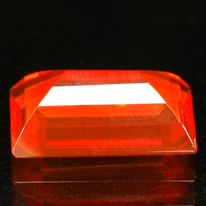 1,47 ctw natürlicher orangefarbener Feueropal, Transparent, Transparent / Lichtdurchlässig