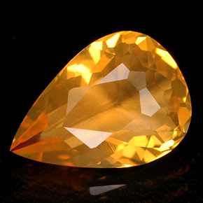 2,00 ctw natürlicher orangefarbener Feueropal, Transparent, Transparent / Lichtdurchlässig