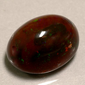 10,39 ctw natürlicher mehrfarbiger Feueropal, Oval Schliff, Lichtundurchlässig
