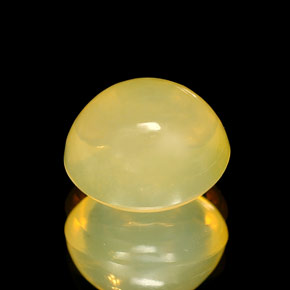 2,52 ctw natürlicher gelber Feueropal, Transparent, Transparent / Lichtdurchlässig