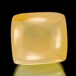 2,45 ctw natürlicher gelber Feueropal, Transparent, Transparent / Lichtdurchlässig