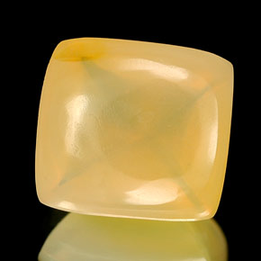 2,45 ctw natürlicher gelber Feueropal, Transparent, Transparent / Lichtdurchlässig