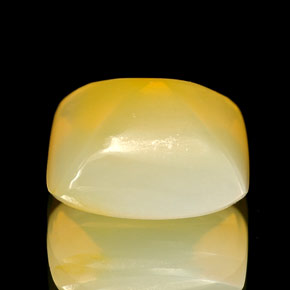 2,45 ctw natürlicher gelber Feueropal, Transparent, Transparent / Lichtdurchlässig