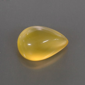 3,67 ctw natürlicher gelber Feueropal, Transparent, Transparent / Lichtdurchlässig