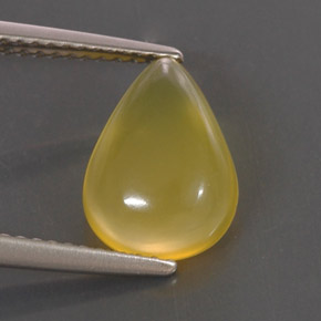 2,06 ctw natürlicher gelber Feueropal, Transparent, Transparent / Lichtdurchlässig
