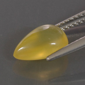 2,06 ctw natürlicher gelber Feueropal, Transparent, Transparent / Lichtdurchlässig