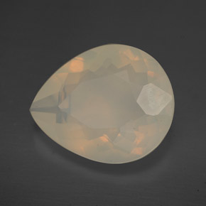 4,47 ctw natürlicher gelber Feueropal, Transparent, Transparent / Lichtdurchlässig