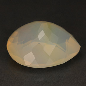 6,26 ctw natürlicher gelber Feueropal, Transparent, Transparent / Lichtdurchlässig