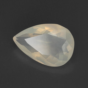 8,35 ctw natürlicher weißer Feueropal, Transparent, Transparent / Lichtdurchlässig