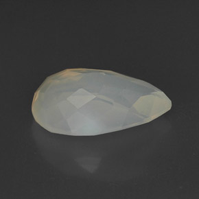 8,35 ctw natürlicher weißer Feueropal, Transparent, Transparent / Lichtdurchlässig