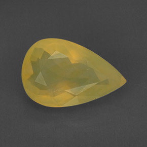 6,92 ctw natürlicher gelber Feueropal, Transparent, Transparent / Lichtdurchlässig