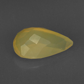 6,92 ctw natürlicher gelber Feueropal, Transparent, Transparent / Lichtdurchlässig