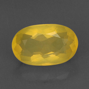 4,83 ctw natürlicher gelber Feueropal, Transparent, Transparent / Lichtdurchlässig