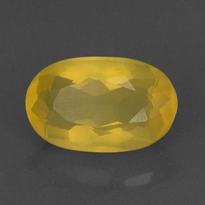 4,83 ctw natürlicher gelber Feueropal, Transparent, Transparent / Lichtdurchlässig