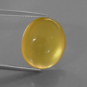8,99 ctw natürlicher gelber Feueropal, Transparent, Transparent / Lichtdurchlässig