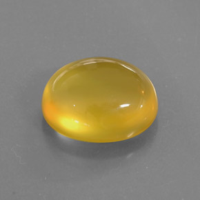 8,99 ctw natürlicher gelber Feueropal, Transparent, Transparent / Lichtdurchlässig