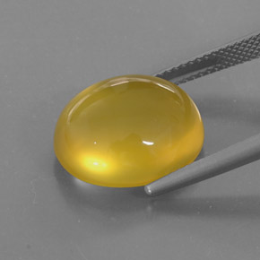 8,99 ctw natürlicher gelber Feueropal, Transparent, Transparent / Lichtdurchlässig
