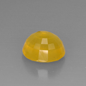5,27 ctw natürlicher orangefarbener Feueropal, Transparent, Transparent / Lichtdurchlässig