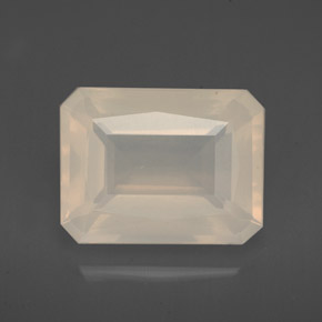 3,91 ctw natürlicher weißer Feueropal, Transparent, Transparent / Lichtdurchlässig