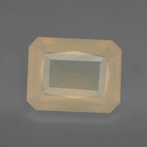 4,72 ctw natürlicher orangefarbener Feueropal, Transparent, Transparent / Lichtdurchlässig