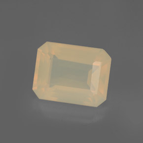 2,88 ctw natürlicher orangefarbener Feueropal, Transparent, Transparent / Lichtdurchlässig