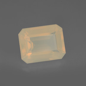 2,88 ctw natürlicher orangefarbener Feueropal, Transparent, Transparent / Lichtdurchlässig