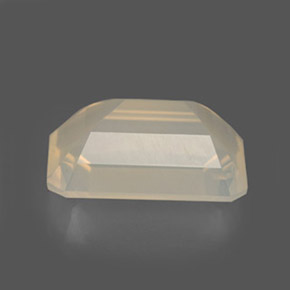 3,78 ctw natürlicher weißer Feueropal, Transparent, Transparent / Lichtdurchlässig