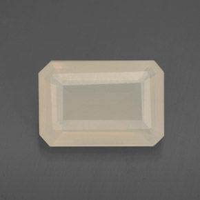 2,21 ctw natürlicher weißer Feueropal, Transparent, Transparent / Lichtdurchlässig