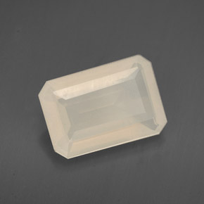 2,21 ctw natürlicher weißer Feueropal, Transparent, Transparent / Lichtdurchlässig