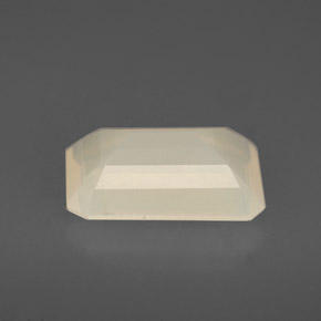 2,21 ctw natürlicher weißer Feueropal, Transparent, Transparent / Lichtdurchlässig