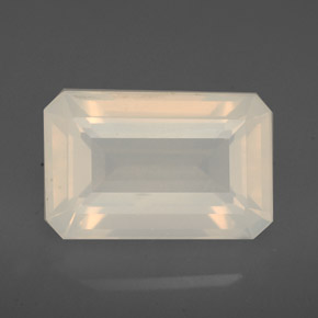 3,76 ctw natürlicher weißer Feueropal, Transparent, Transparent / Lichtdurchlässig