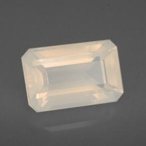 3,76 ctw natürlicher weißer Feueropal, Transparent, Transparent / Lichtdurchlässig