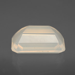 3,76 ctw natürlicher weißer Feueropal, Transparent, Transparent / Lichtdurchlässig