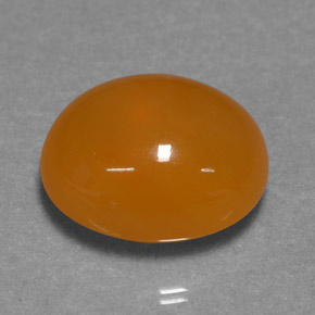 9,17 ctw natürlicher Orange Feueropal, Oval Schliff, Lichtdurchlässig