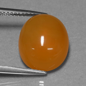9,17 ctw natürlicher Orange Feueropal, Oval Schliff, Lichtdurchlässig