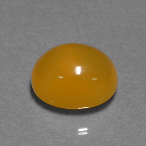 9,17 ctw natürlicher Gelb Orange Feueropal, Oval Schliff, Lichtdurchlässig