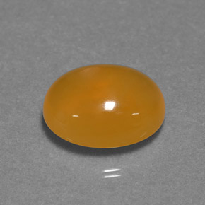 4,29 ctw natürlicher orangefarbener Feueropal, Oval Schliff, Lichtdurchlässig