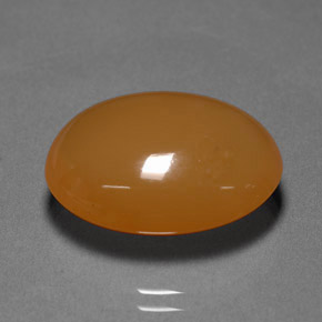 12,70 ctw natürlicher orangefarbener Feueropal, Oval Schliff, Lichtdurchlässig