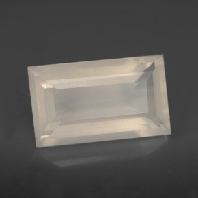 3,87 ctw natürlicher weißer Feueropal, Transparent, Transparent / Lichtdurchlässig