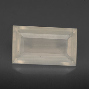 3,87 ctw natürlicher weißer Feueropal, Transparent, Transparent / Lichtdurchlässig