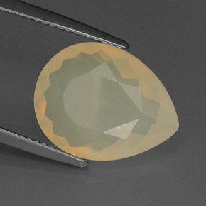 4,68 ctw natürlicher orangefarbener Feueropal, Transparent, Transparent / Lichtdurchlässig