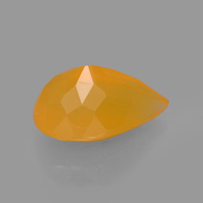 2,20 ctw natürlicher orangefarbener Feueropal, Transparent, Transparent / Lichtdurchlässig