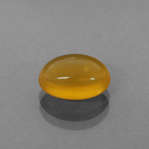 2,62 ctw natürlicher orangefarbener Feueropal, Transparent, Transparent / Lichtdurchlässig