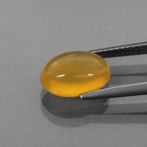 2,62 ctw natürlicher orangefarbener Feueropal, Transparent, Transparent / Lichtdurchlässig