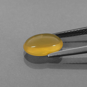 1,54 ctw natürlicher orangefarbener Feueropal, Transparent, Transparent / Lichtdurchlässig